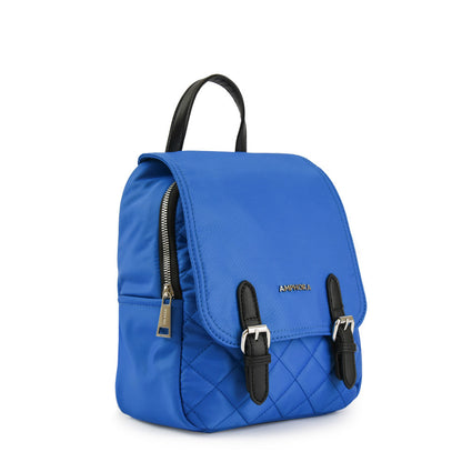 Joelle blue medium lid backpack