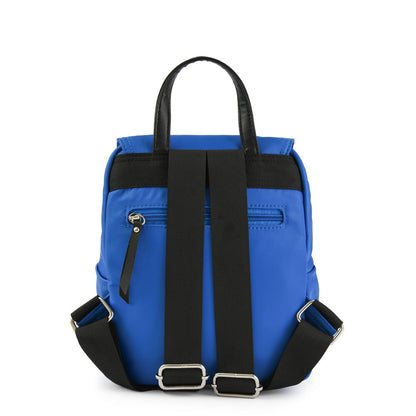 Joelle blue medium lid backpack