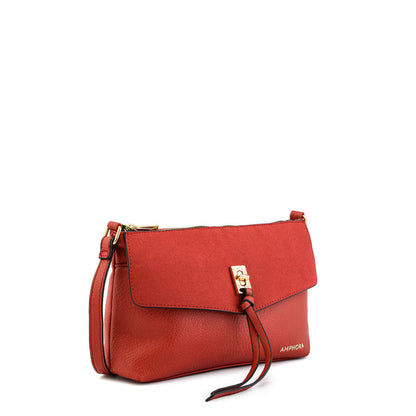 Jessica Red Small Crossbody Wallet