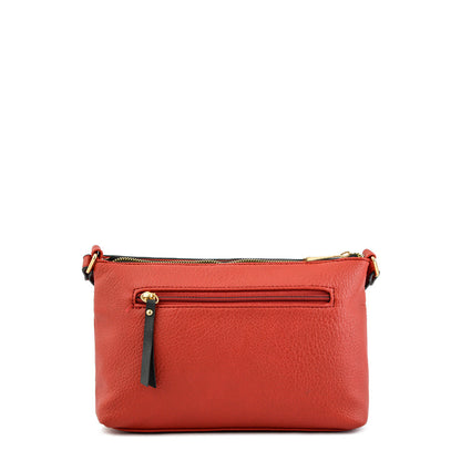 Jessica Red Small Crossbody Wallet