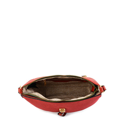 Jessica Red Small Crossbody Wallet