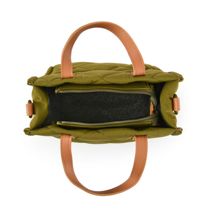 Small Olive Green Josefa Two Handle Wallet