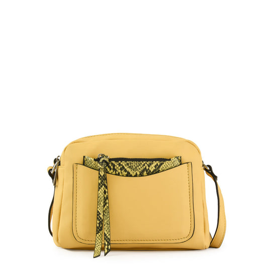 Karol Yellow Medium Crossbody Wallet