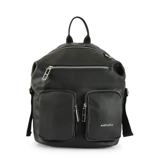 Medium black laurette backpack