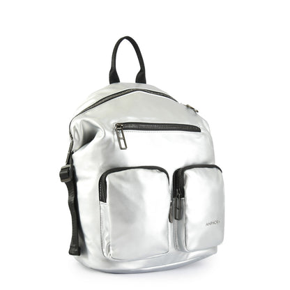 Medium silver laurette backpack