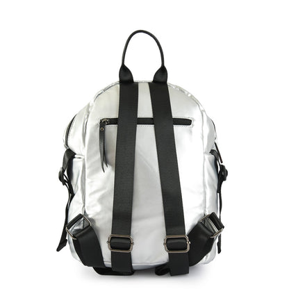 Medium silver laurette backpack