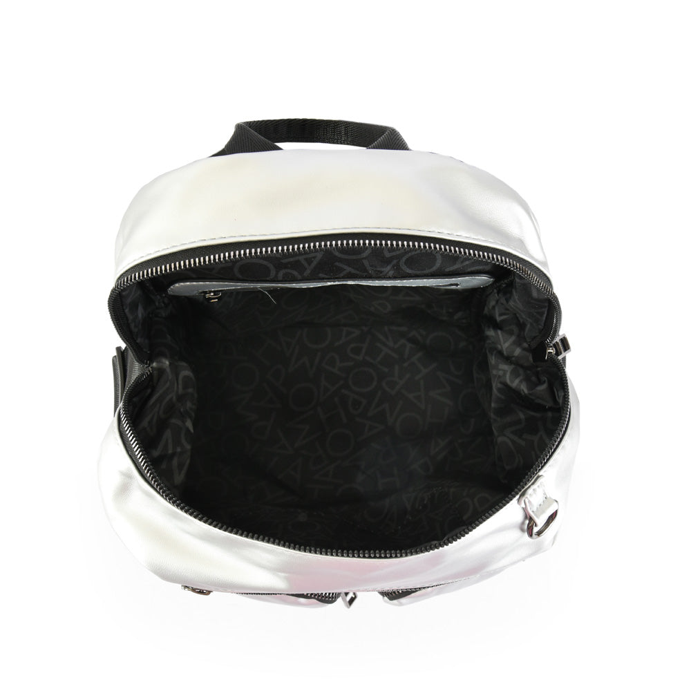 Medium silver laurette backpack