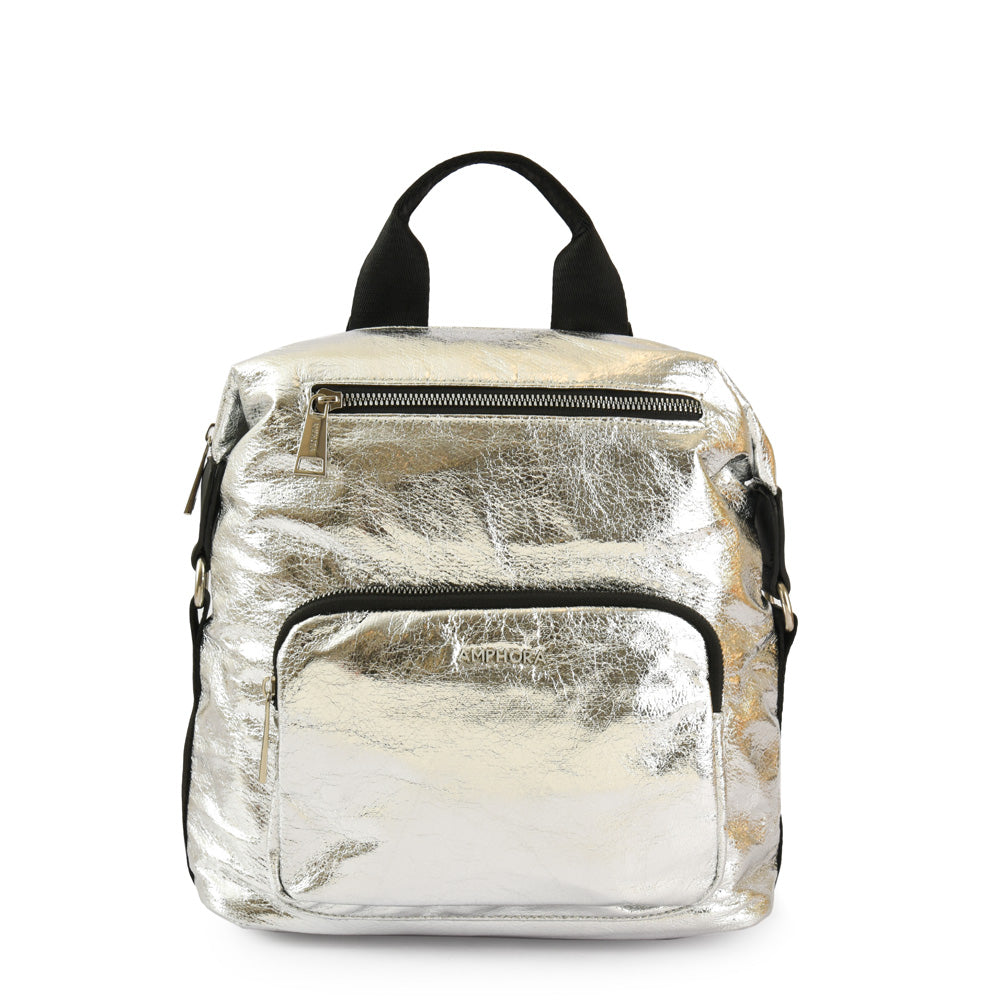 Medium silver lena backpack