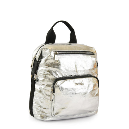 Medium silver lena backpack