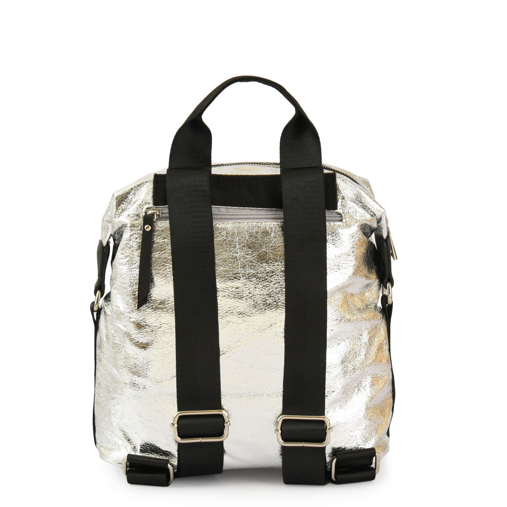 Medium silver lena backpack