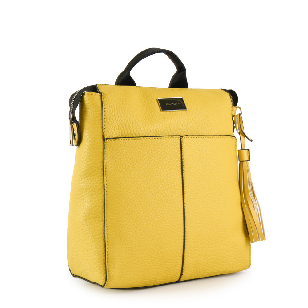 Lucy yellow medium backpack