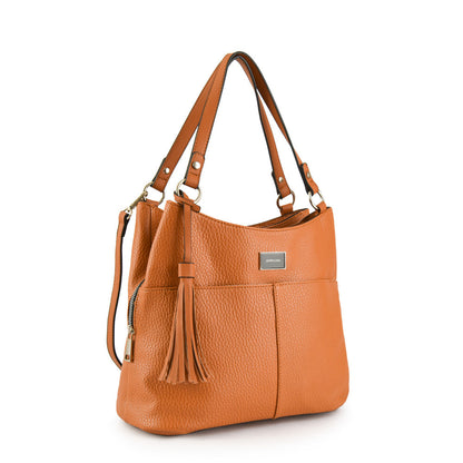 Wallet Two Handles Three divisions Medium Lucy Camel