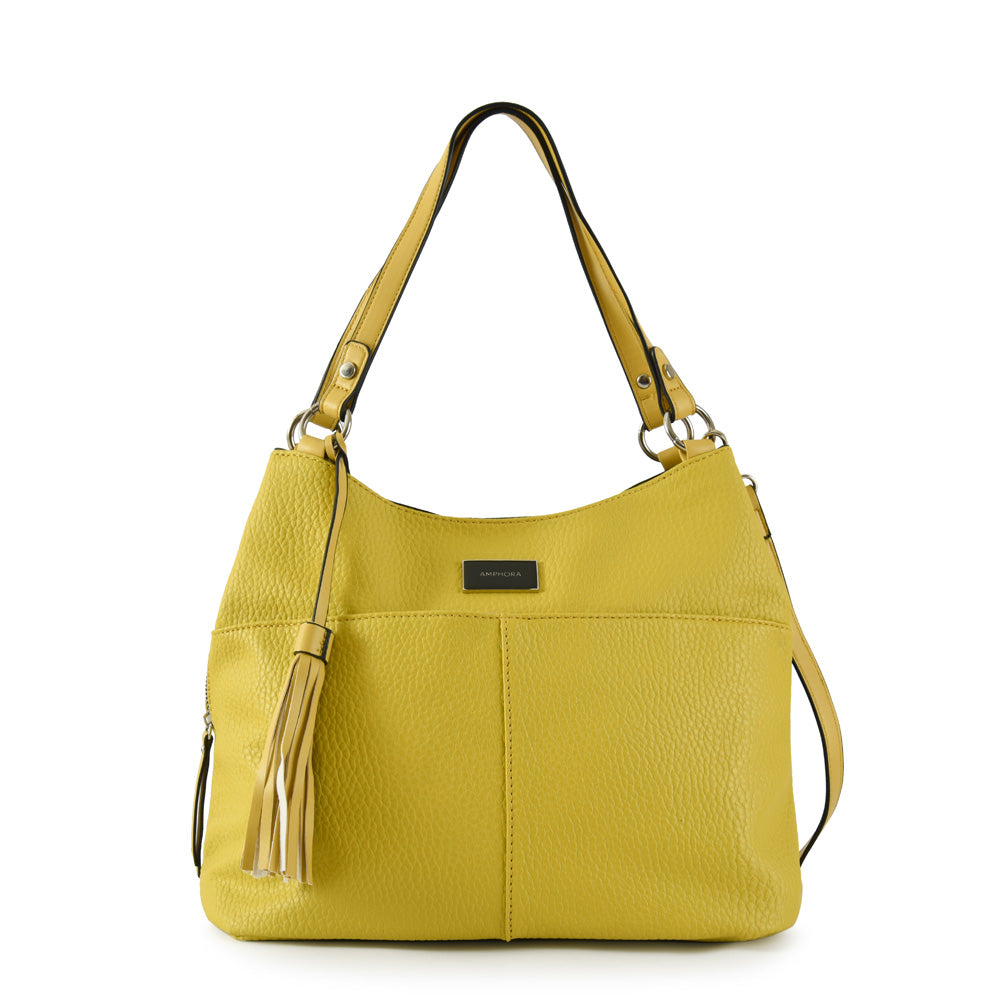 Wallet Two Handles Three divisions Medium Lucy Yellow
