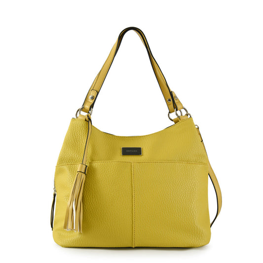Wallet Two Handles Three divisions Medium Lucy Yellow