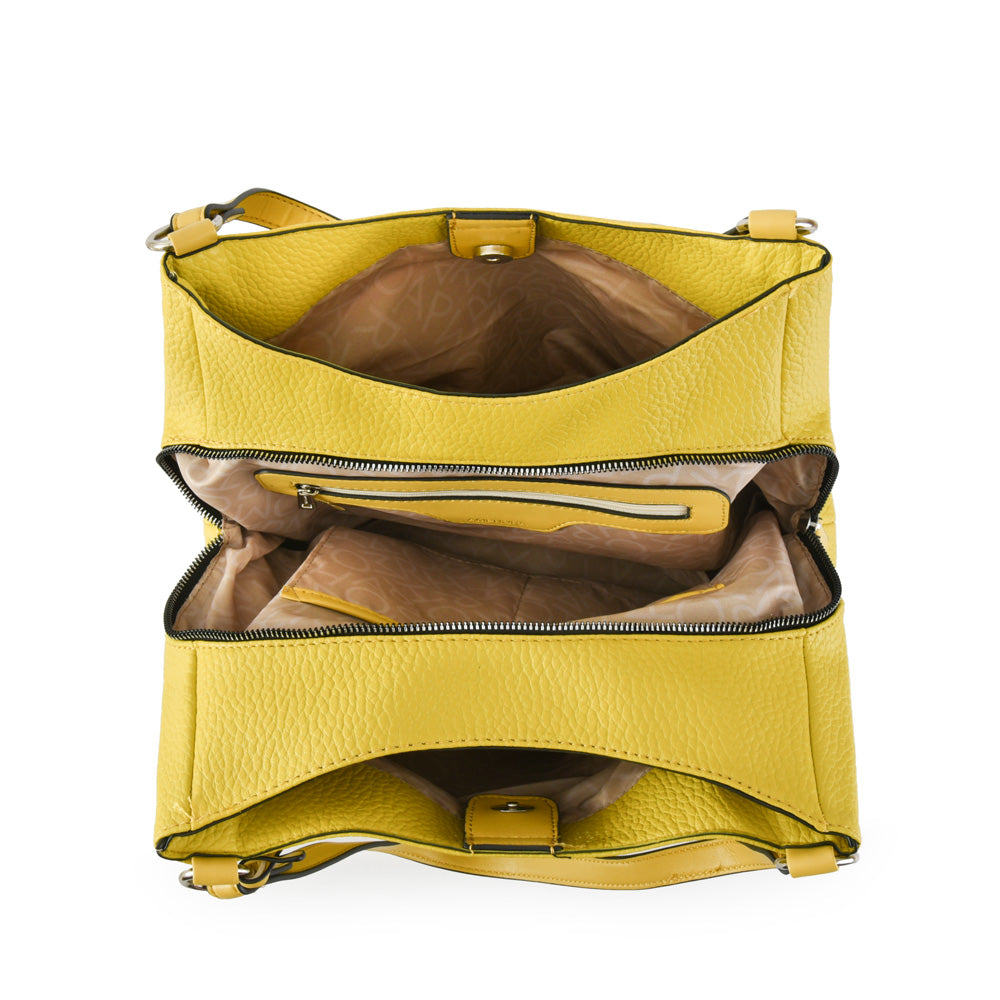 Wallet Two Handles Three divisions Medium Lucy Yellow
