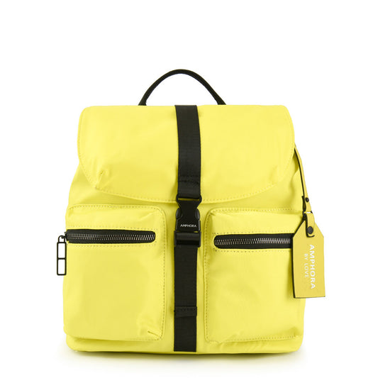 Malu backpack with medium lemon green lid