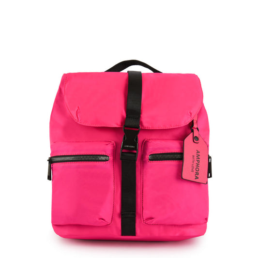 Malu backpack with medium fuchsia cover