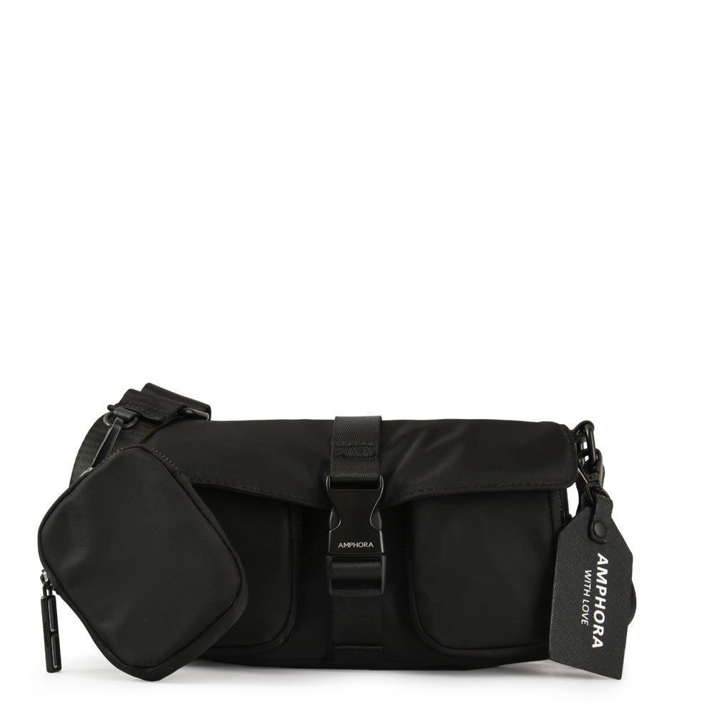 Malu crossbody wallet with small black cover