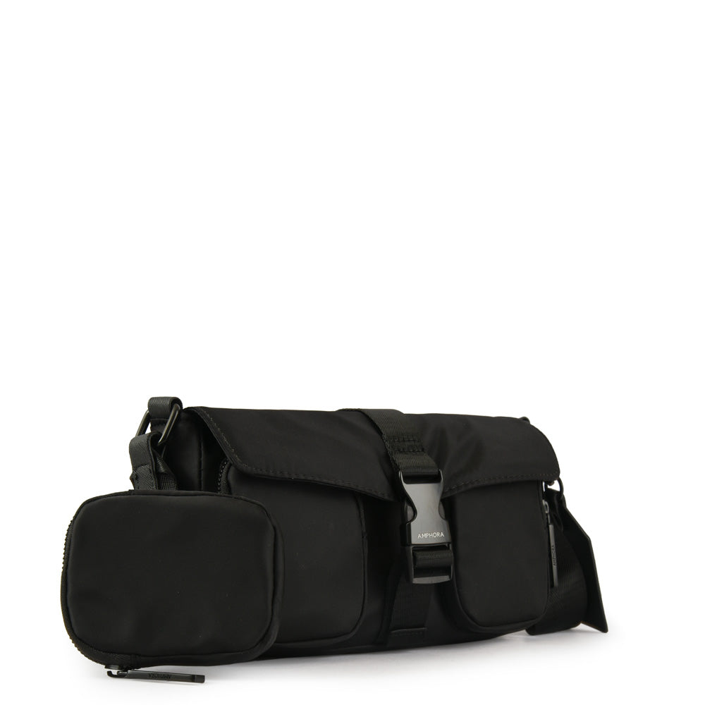 Malu crossbody wallet with small black cover