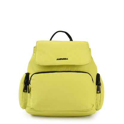 Mariana lemon green small backpack with lid