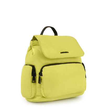 Mariana lemon green small backpack with lid