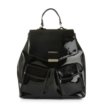 Marilyn Black Medium Lid Backpack