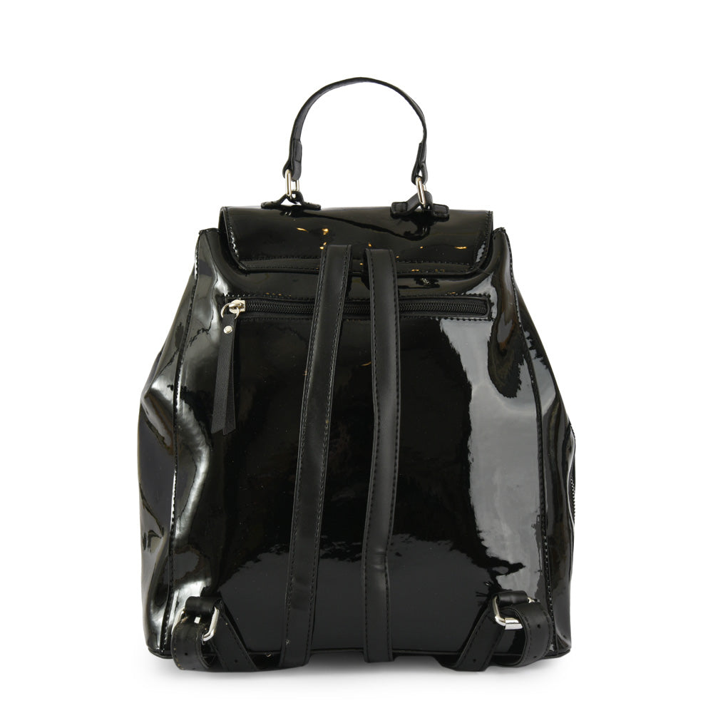 Marilyn Black Medium Lid Backpack