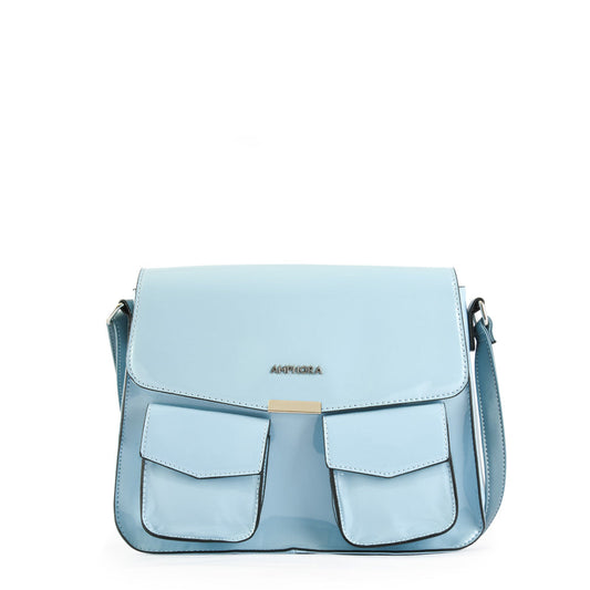 Marilyn crossbody bag with small light blue cover
