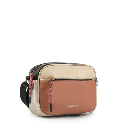 Medium black meg crossbody bag