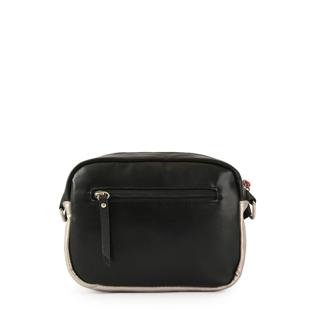 Medium black meg crossbody bag