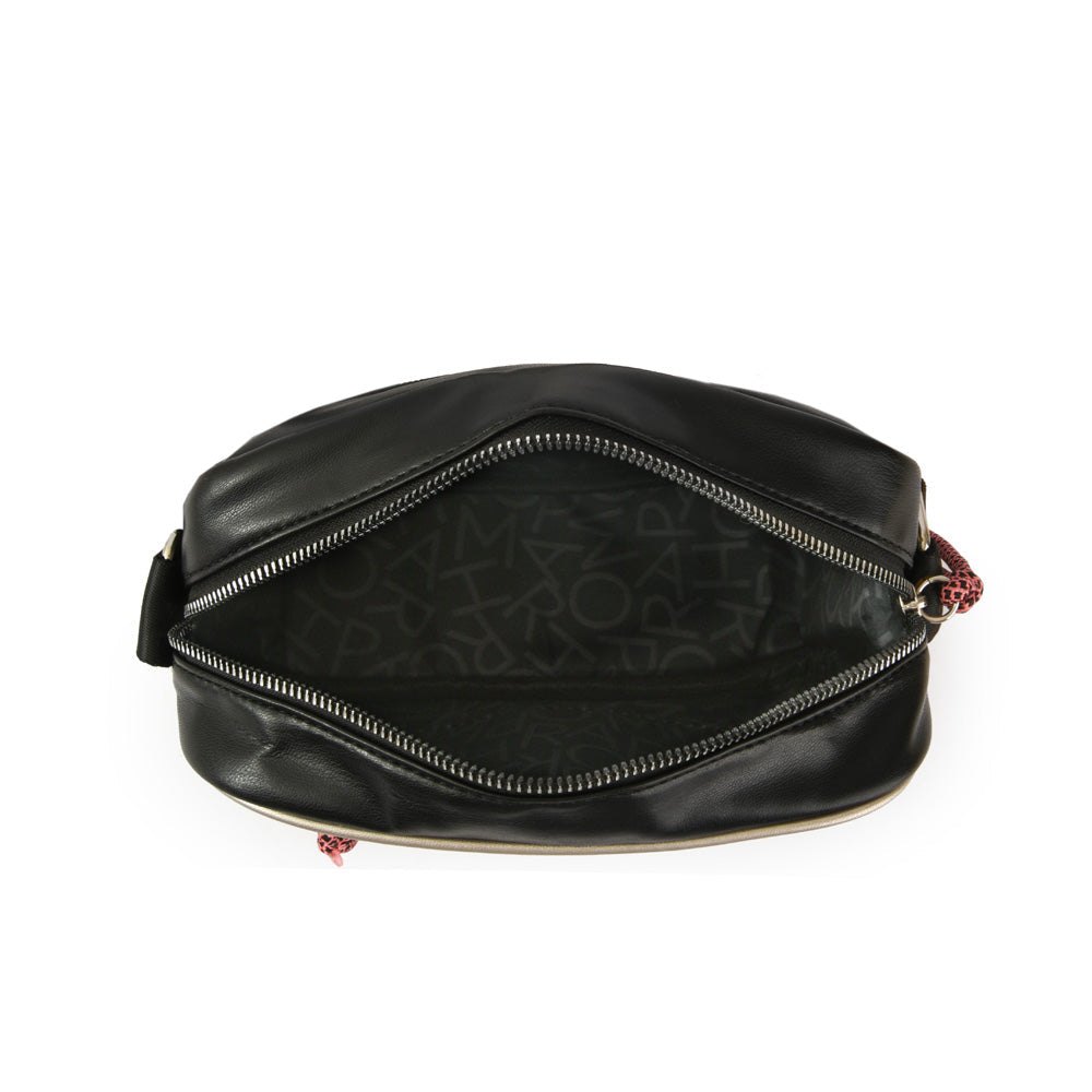 Medium black meg crossbody bag