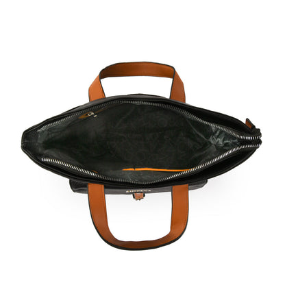 Wallet Two Handles Three divisions Large Patty Black