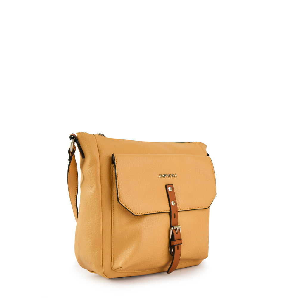 Patty Yellow Medium Crossbody Wallet
