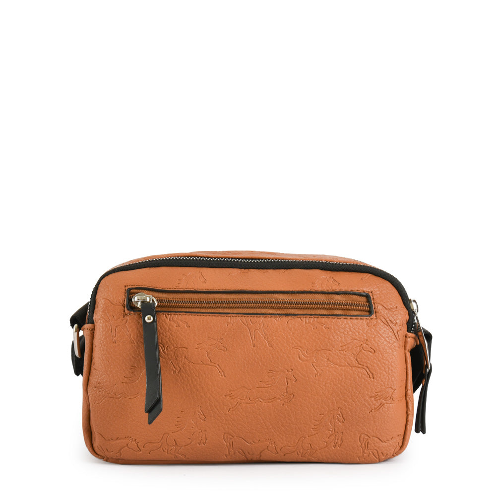Small brown horses crossbody bag
