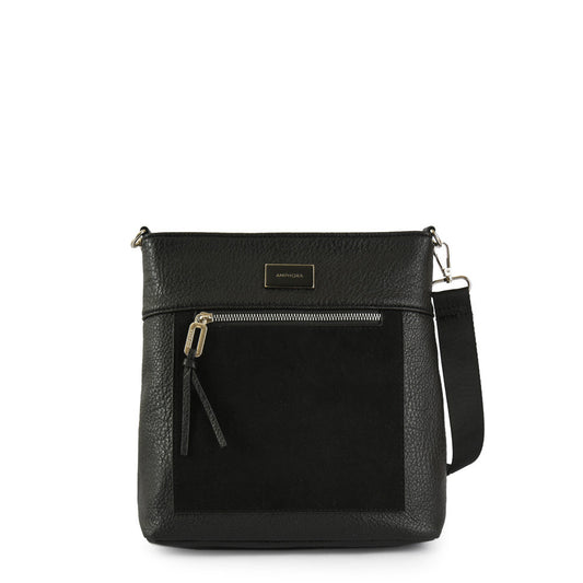 Temara Medium Crossbody Wallet Black