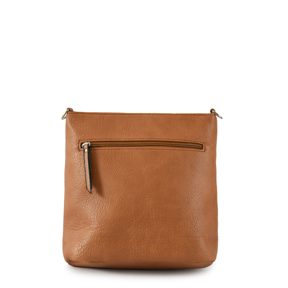 Temara Coffee Medium Crossbody Wallet