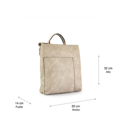 Villazon taupe medium backpack