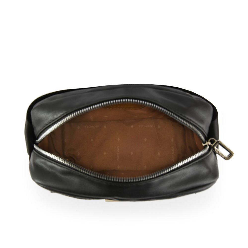 Small Black Mizque Crossbody Wallet