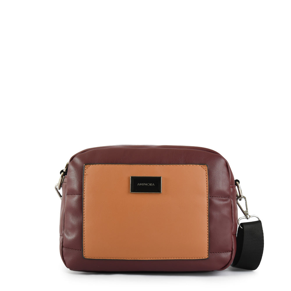 Small Mizque Burgundy Crossbody Wallet