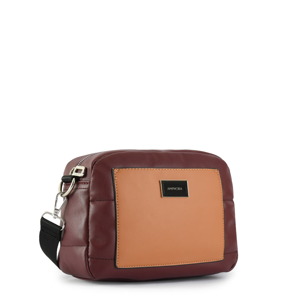 Small Mizque Burgundy Crossbody Wallet