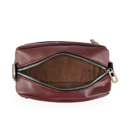 Small Mizque Burgundy Crossbody Wallet
