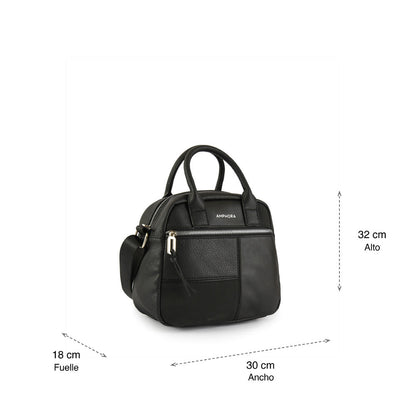 Cucuta Black Medium Crossbody Wallet
