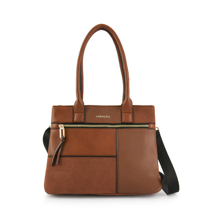 Wallet Two Handles Three divisions Medium Cucuta Brown