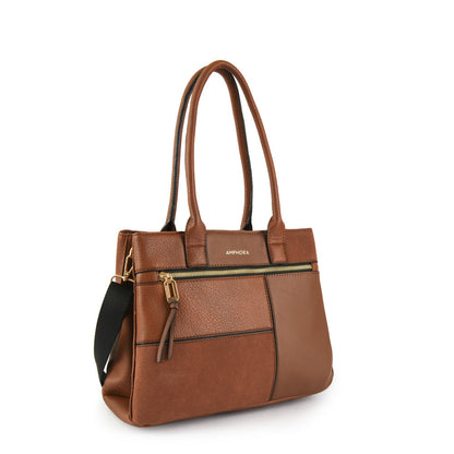 Wallet Two Handles Three divisions Medium Cucuta Brown