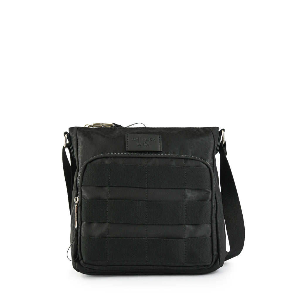 Large Ipial Black Shoulder Bag