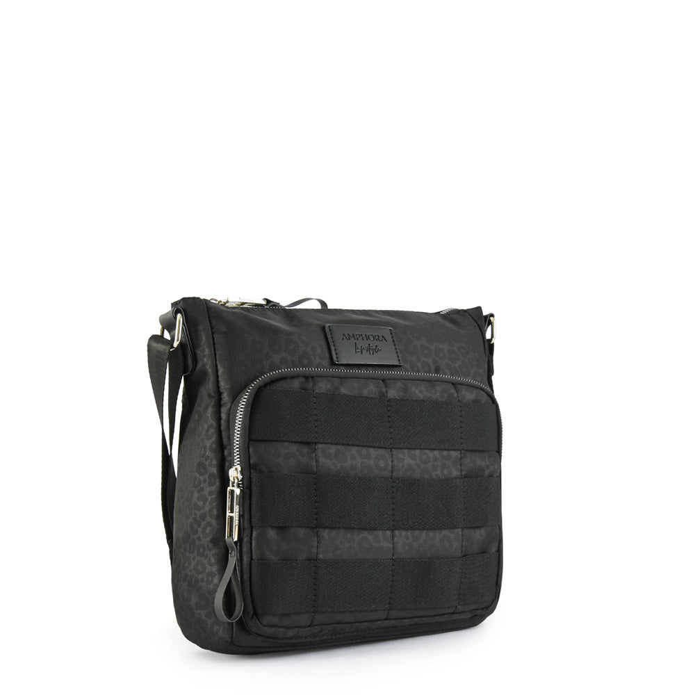 Large Ipial Black Shoulder Bag