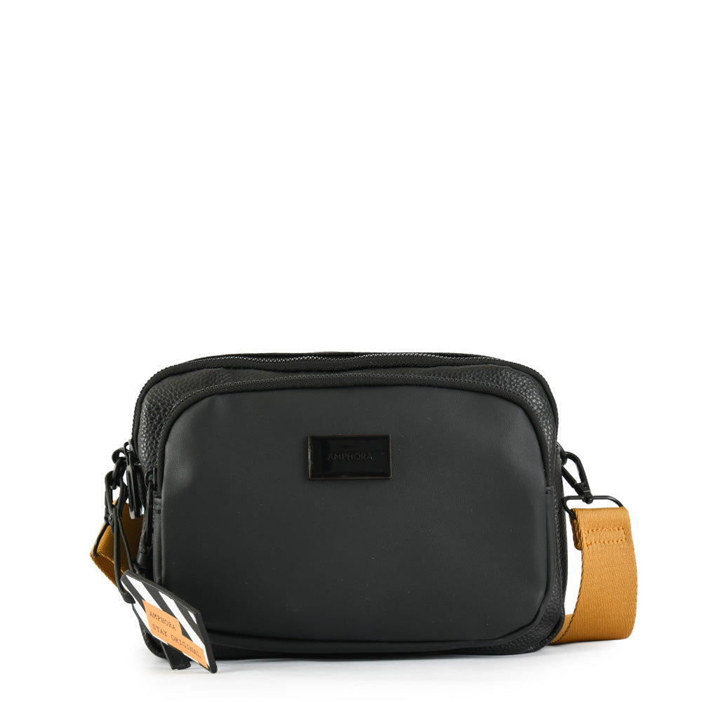 Small Odesa Black Crossbody Wallet