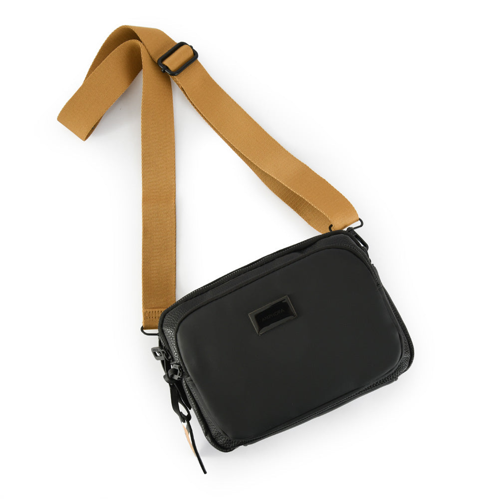 Small Odesa Black Crossbody Wallet