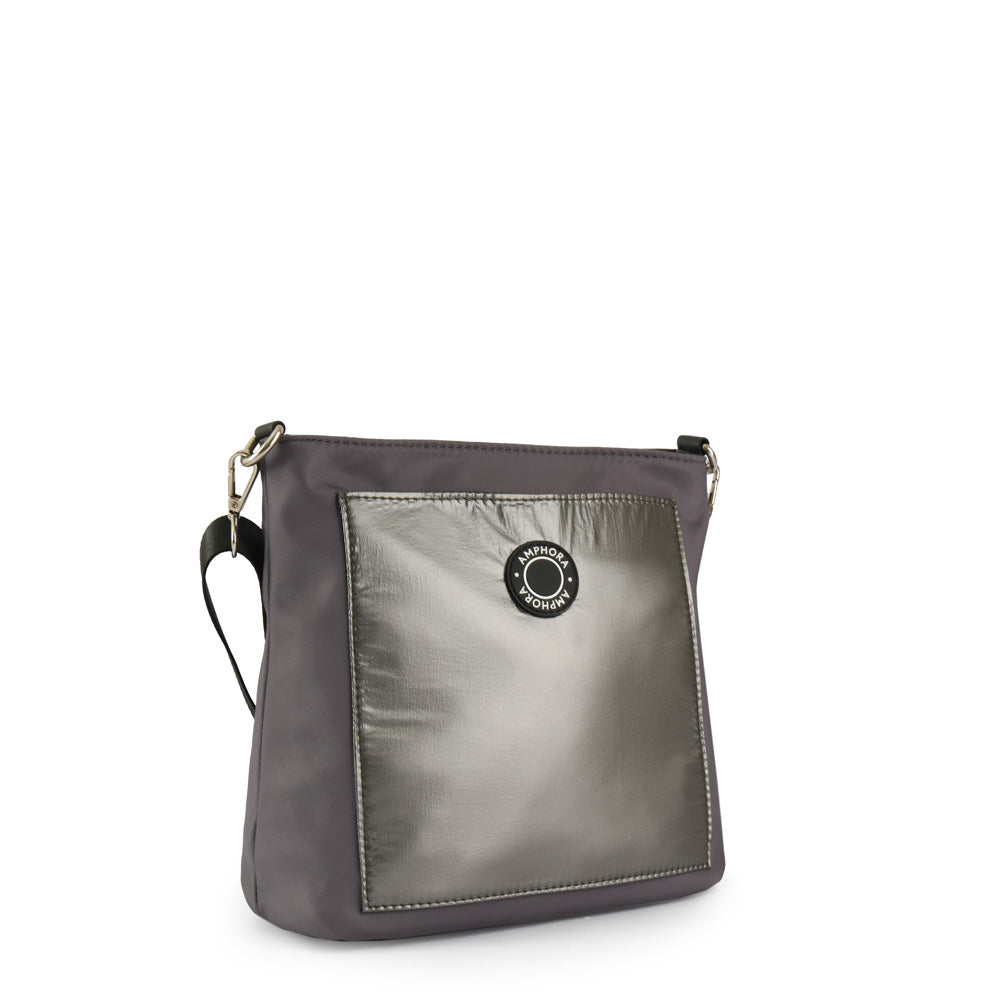 Dark Gray Merida Medium Crossbody Wallet