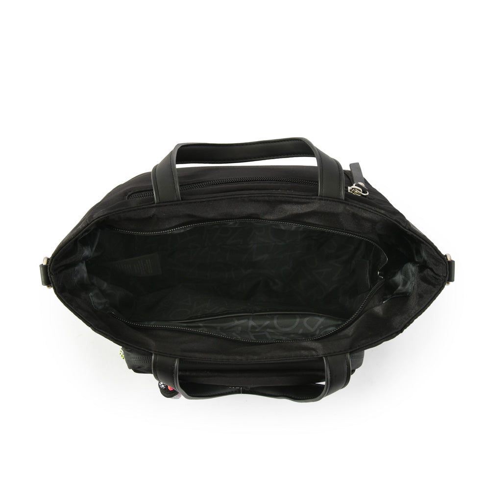 Large black barinas shoulder bag